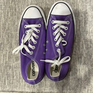 Purple Converse.